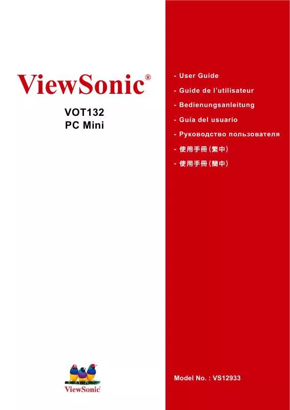 Mode d'emploi VIEWSONIC VOT132