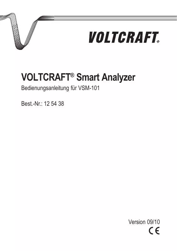 Mode d'emploi VOLTCRAFT VSM-101