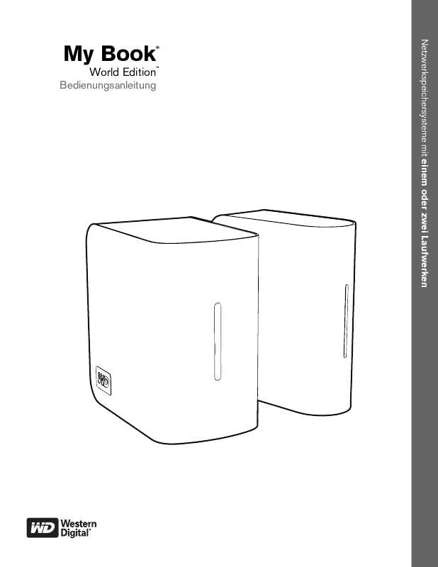 Mode d'emploi WESTERN DIGITAL MY BOOK WORLD EDITION