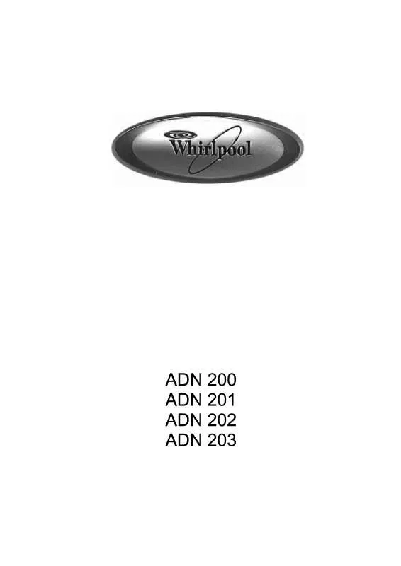 Mode d'emploi WHIRLPOOL ADN 200