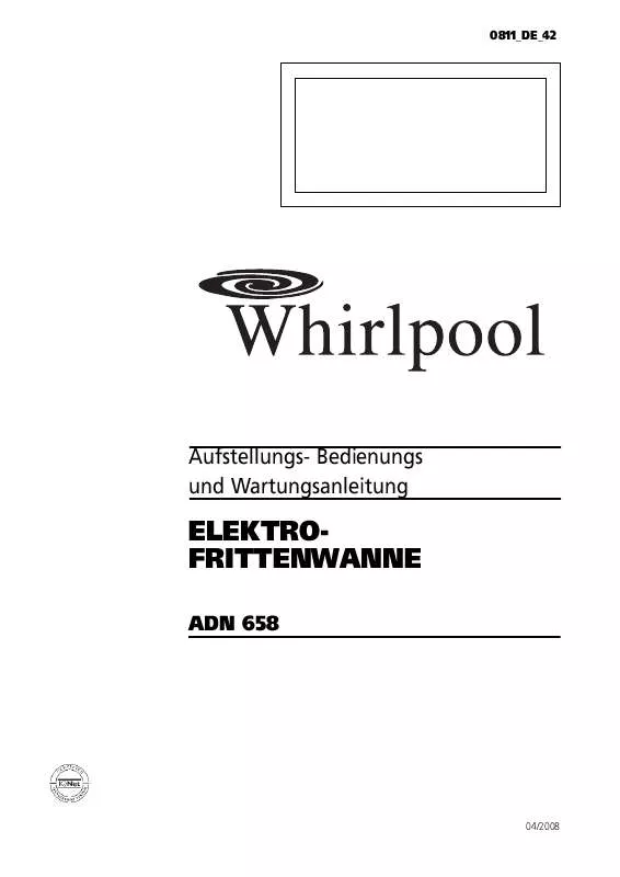 Mode d'emploi WHIRLPOOL ADN 604