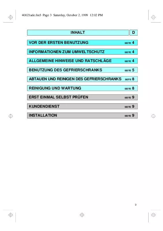 Mode d'emploi WHIRLPOOL AFE 115/G