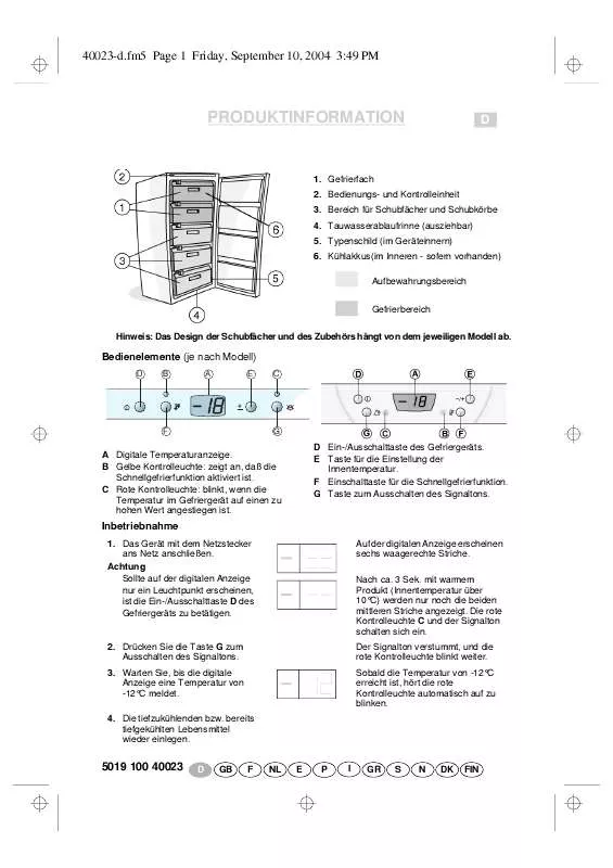 Mode d'emploi WHIRLPOOL AFG 355/H/BR