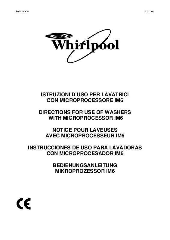 Mode d'emploi WHIRLPOOL AGB 209/WP