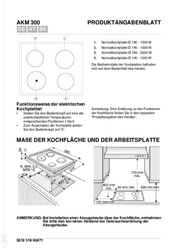 Mode d'emploi WHIRLPOOL AKM 300/IX