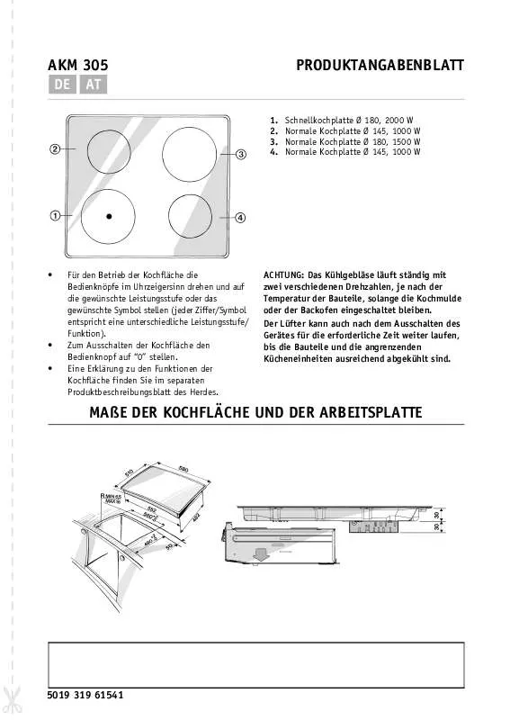 Mode d'emploi WHIRLPOOL AKM 305/AV