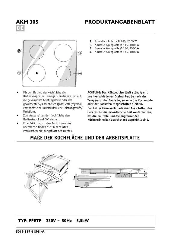 Mode d'emploi WHIRLPOOL AKM 305/IX