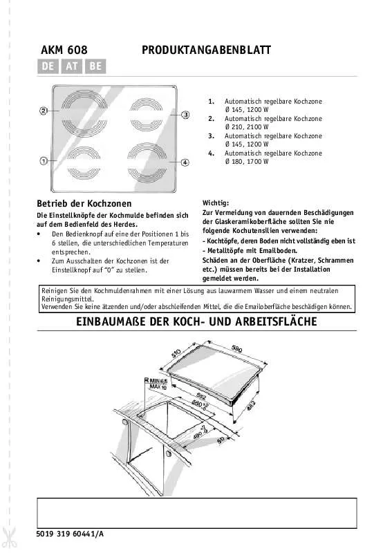 Mode d'emploi WHIRLPOOL AKM 608/01 AV