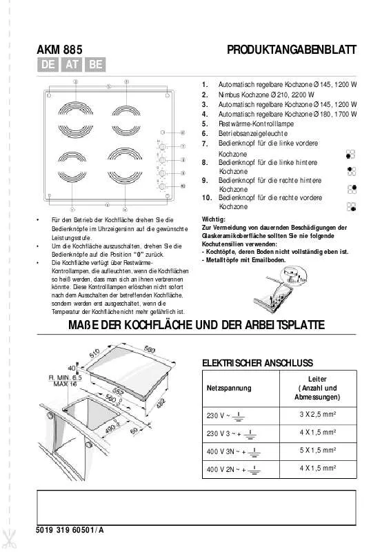 Mode d'emploi WHIRLPOOL AKM 885/NB