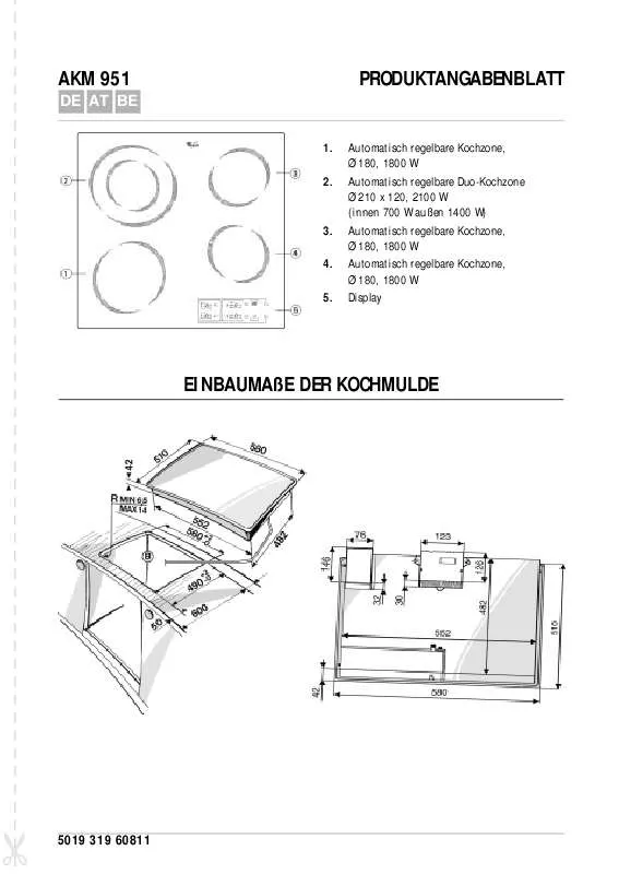 Mode d'emploi WHIRLPOOL AKM 951/G/BA