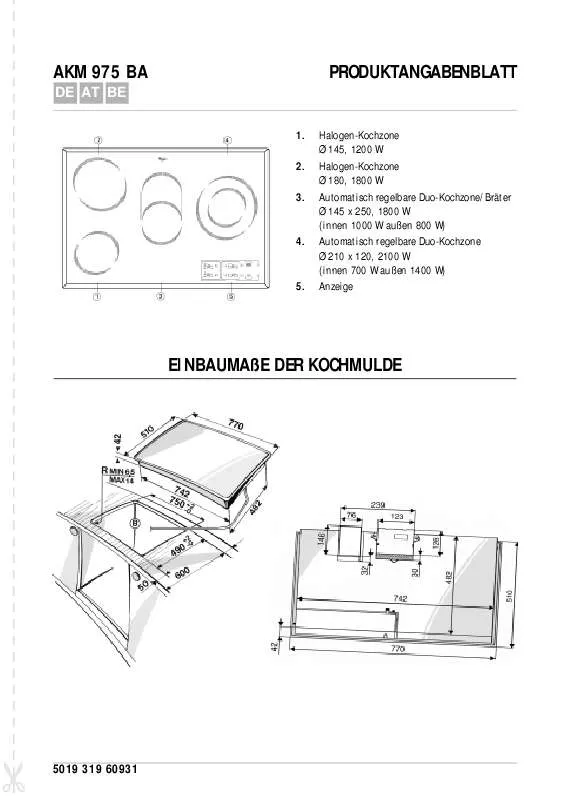 Mode d'emploi WHIRLPOOL AKM 975/BA