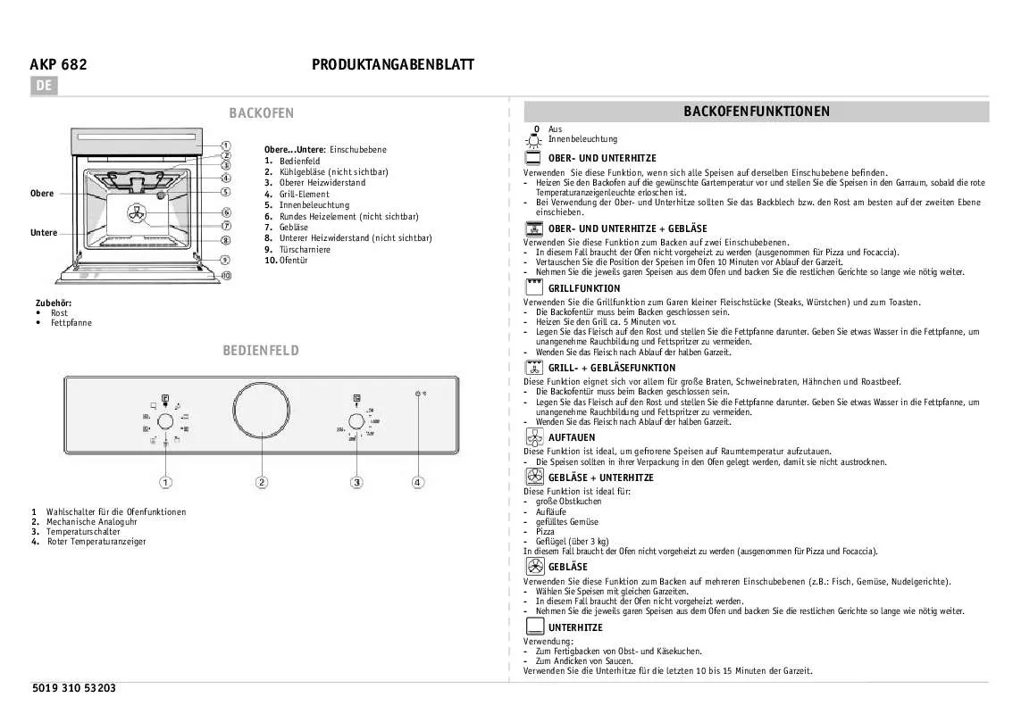 Mode d'emploi WHIRLPOOL AKP 682 IX