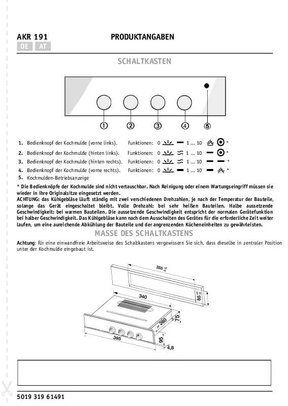 Mode d'emploi WHIRLPOOL AKR 191/IX/01