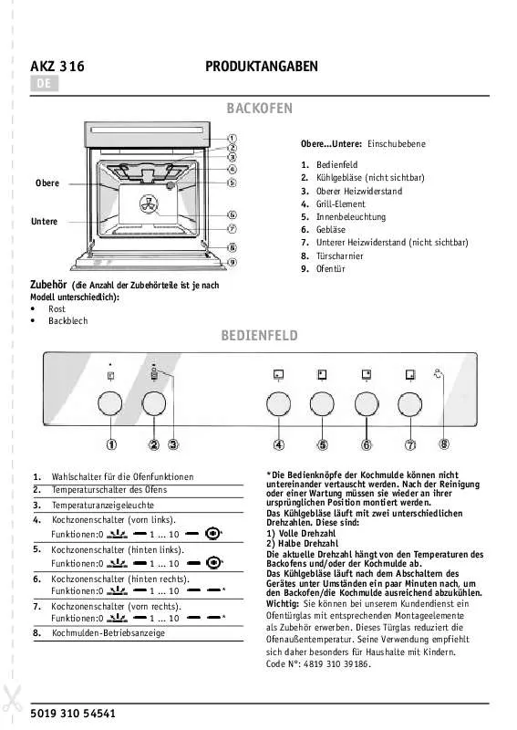 Mode d'emploi WHIRLPOOL AKZ 316 AV