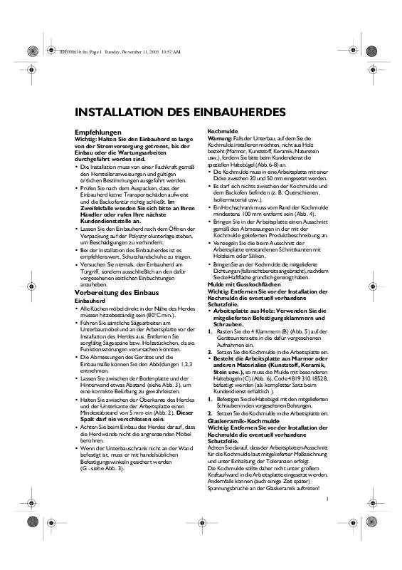 Mode d'emploi WHIRLPOOL AKZ 531/WH