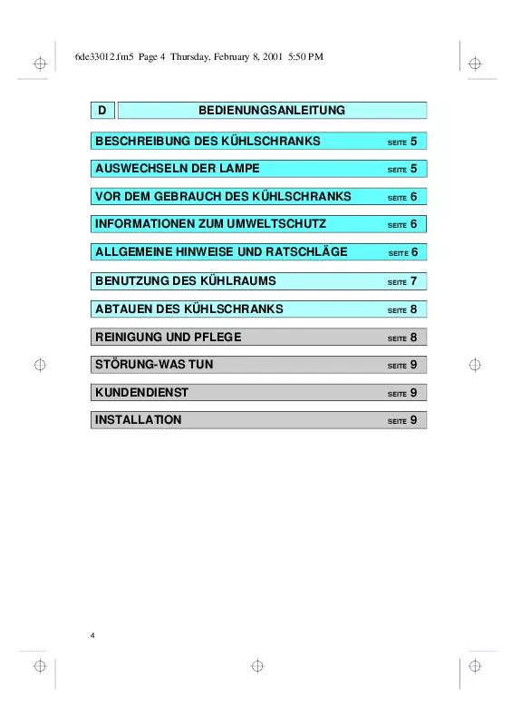 Mode d'emploi WHIRLPOOL ALG 141/G