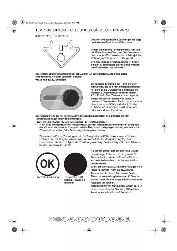 Mode d'emploi WHIRLPOOL ARC 1714