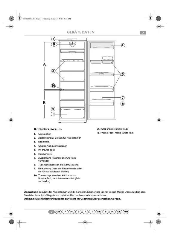 Mode d'emploi WHIRLPOOL ARC 1782/IX REFRIGE