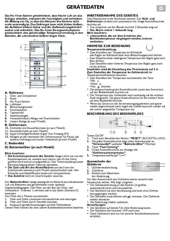 Mode d'emploi WHIRLPOOL ARC 4004 IS