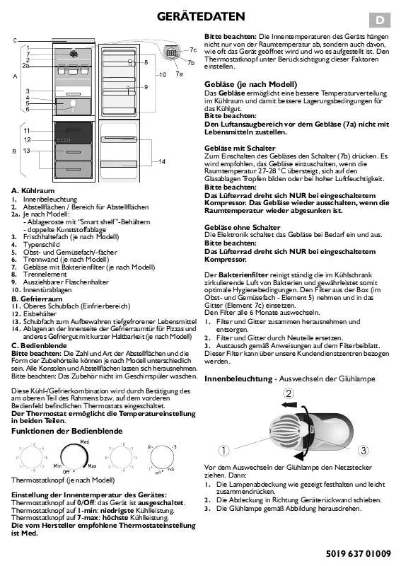 Mode d'emploi WHIRLPOOL ARC 5714/1 IX