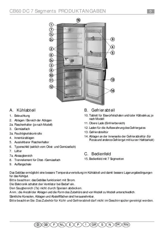 Mode d'emploi WHIRLPOOL ARC 7270/IX