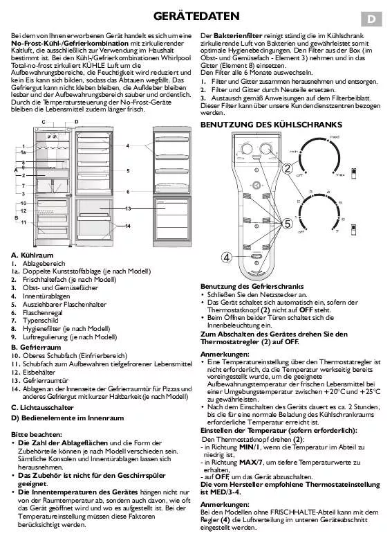 Mode d'emploi WHIRLPOOL ARC 7474 IS