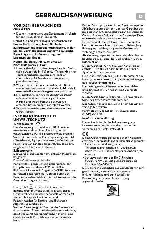 Mode d'emploi WHIRLPOOL ARC 7496/1 IX