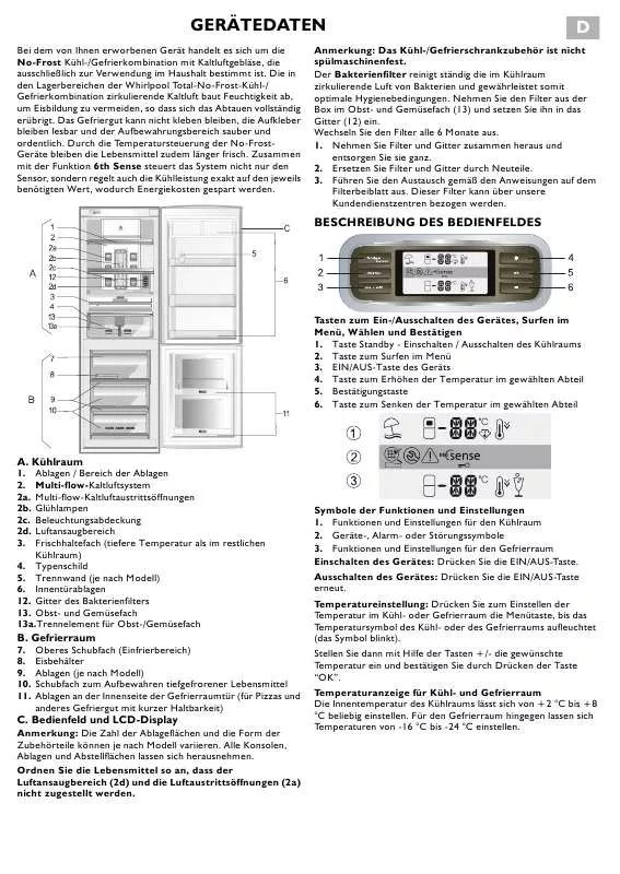 Mode d'emploi WHIRLPOOL ARC 7559