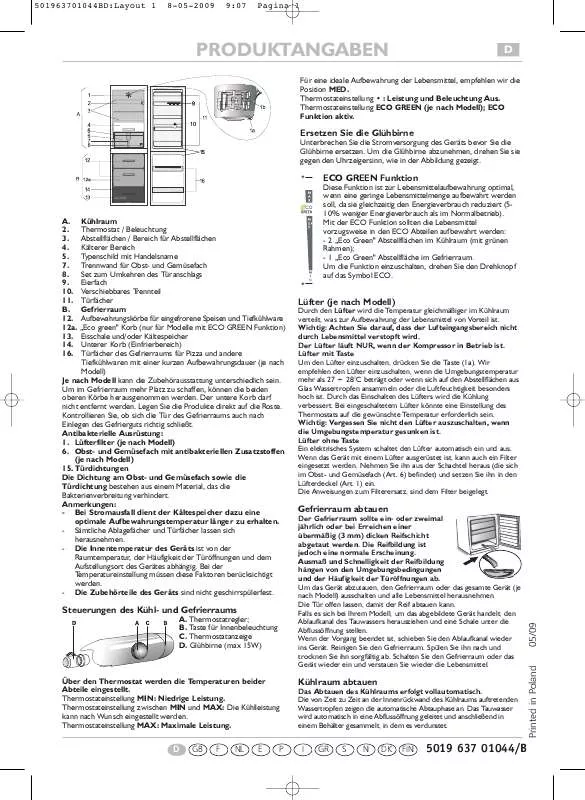 Mode d'emploi WHIRLPOOL ARC7474/1