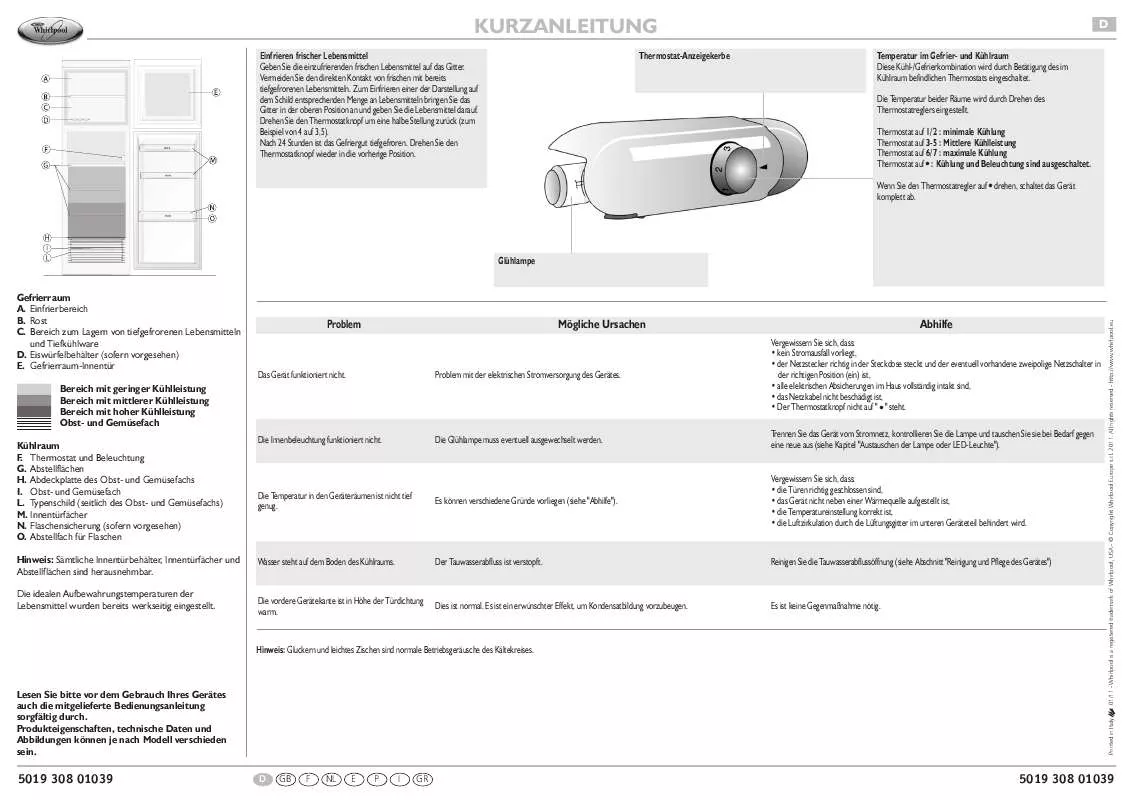 Mode d'emploi WHIRLPOOL ART 359/4