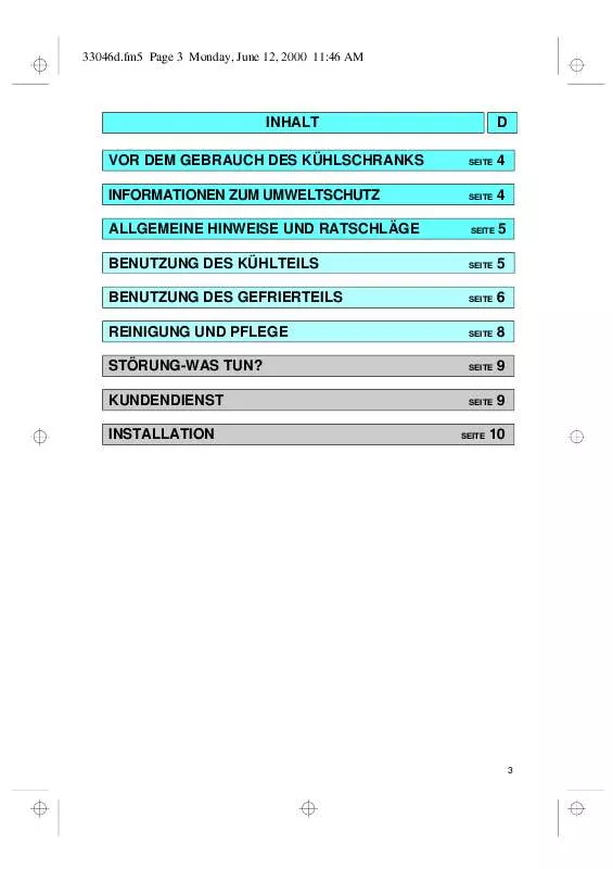 Mode d'emploi WHIRLPOOL ART 846/G