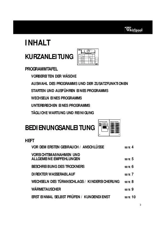 Mode d'emploi WHIRLPOOL AWZ 681