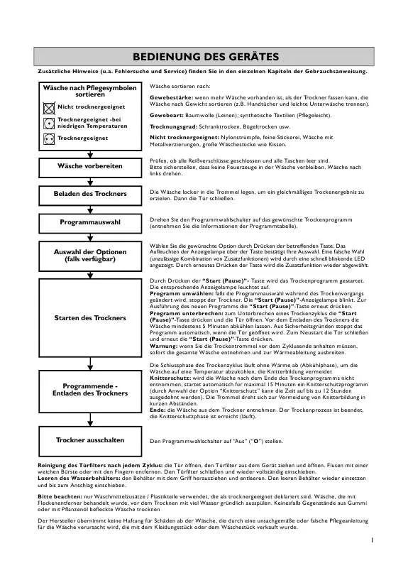 Mode d'emploi WHIRLPOOL BA 7011 WP