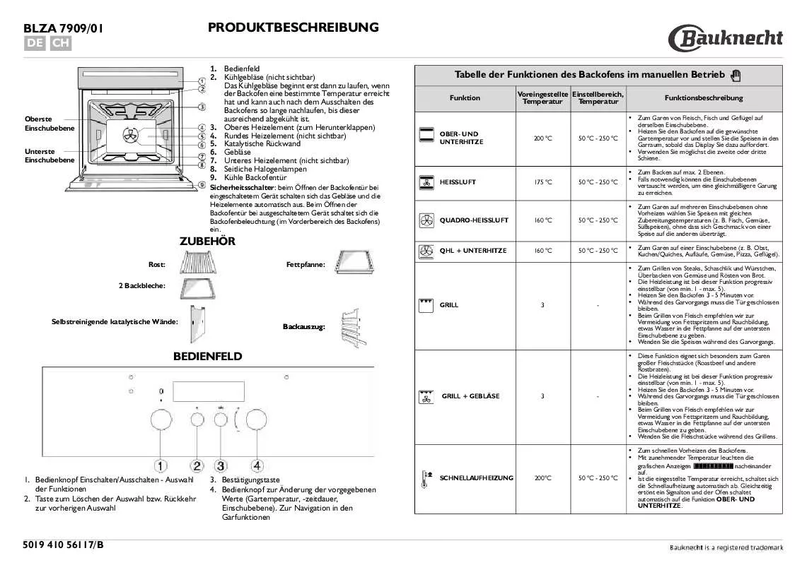 Mode d'emploi WHIRLPOOL BLZA 7909/IX/02