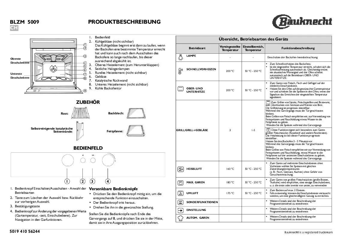 Mode d'emploi WHIRLPOOL BLZM 5009/IN