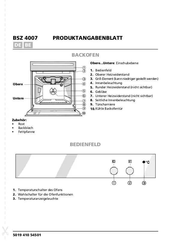 Mode d'emploi WHIRLPOOL BSZ 4007 IN