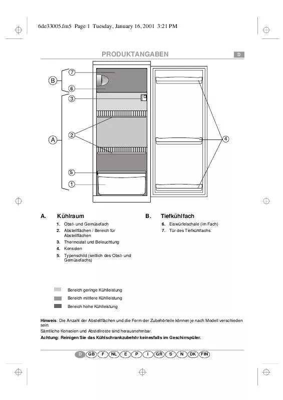 Mode d'emploi WHIRLPOOL CFS 050 S