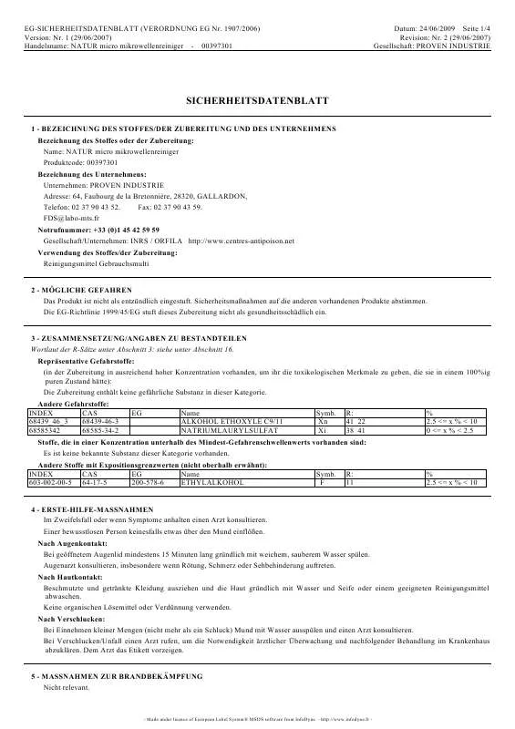 Mode d'emploi WHIRLPOOL ECO506