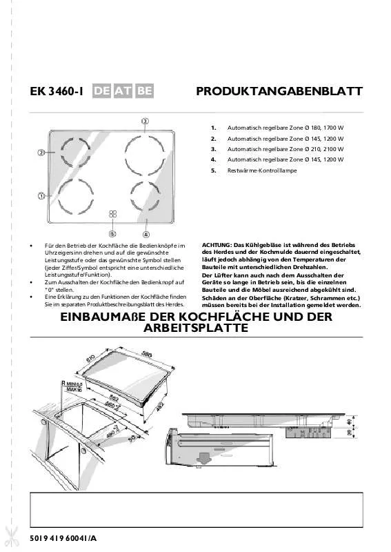 Mode d'emploi WHIRLPOOL EK 3460 -1BR