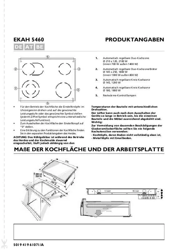 Mode d'emploi WHIRLPOOL EKAH 5460 IN