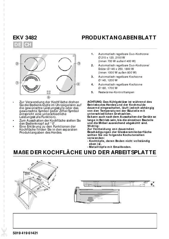 Mode d'emploi WHIRLPOOL EKV 3482/2482 IN