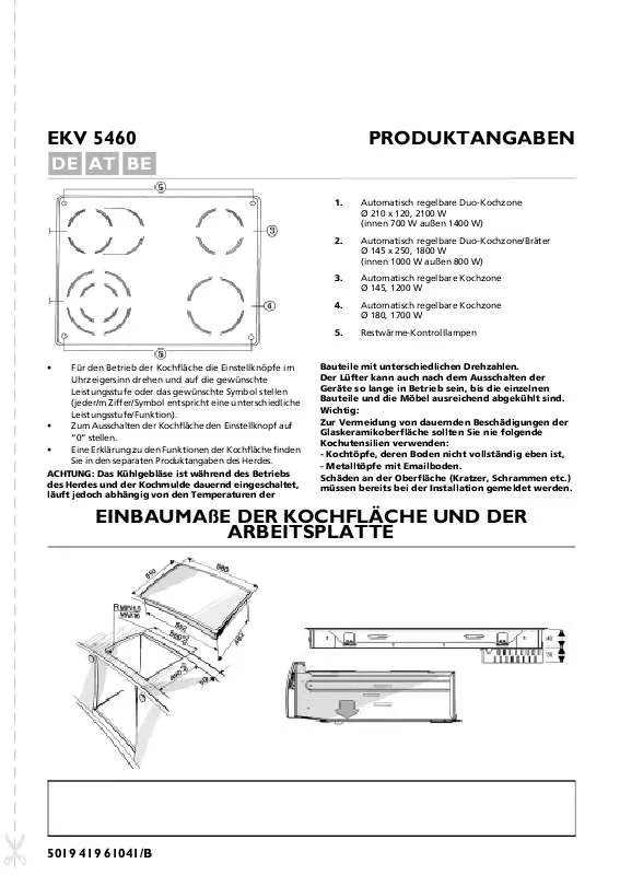 Mode d'emploi WHIRLPOOL EKV 5460 BR