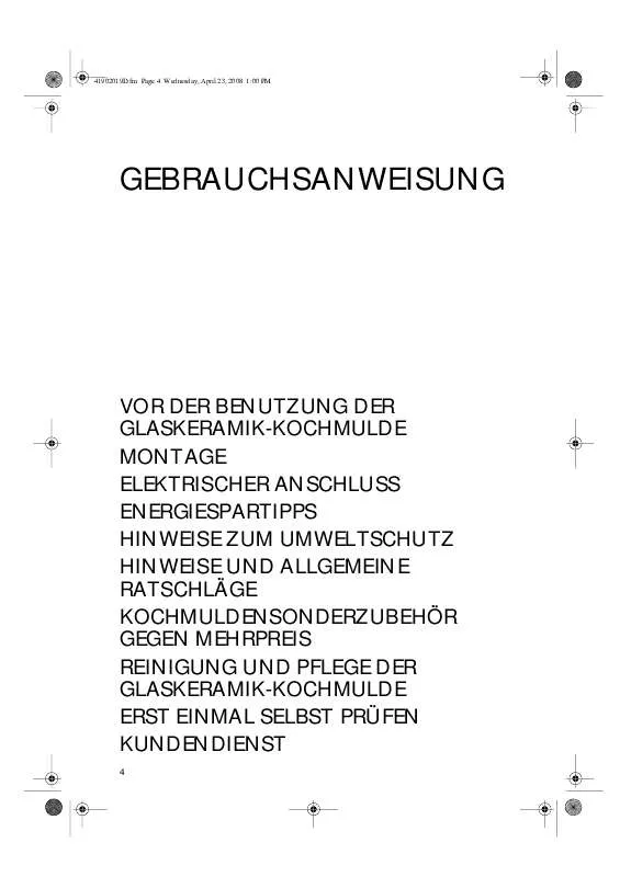 Mode d'emploi WHIRLPOOL EKV 6640 IN