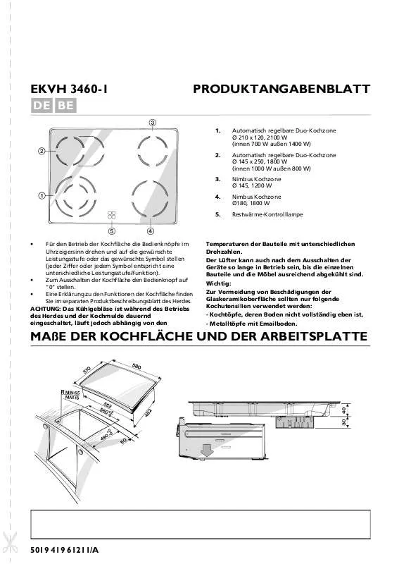 Mode d'emploi WHIRLPOOL EKVH 3460-1 SW