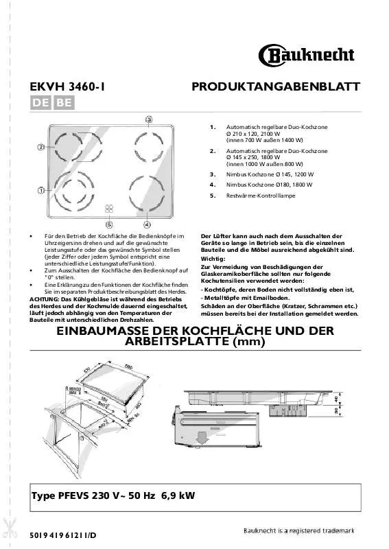 Mode d'emploi WHIRLPOOL EKVH 3460 BR