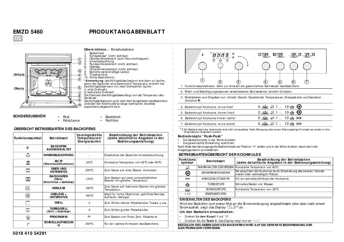 Mode d'emploi WHIRLPOOL EMZ 5460/01 WS