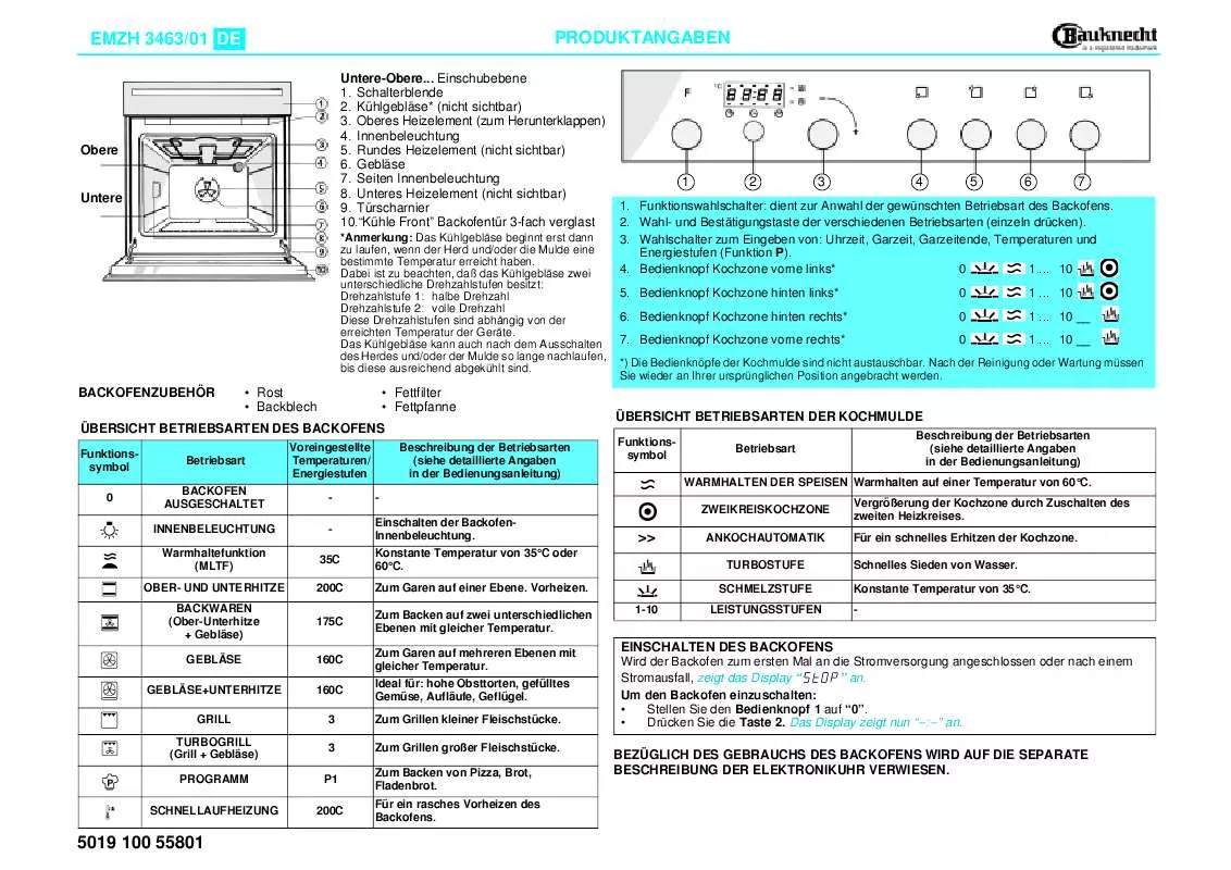 Mode d'emploi WHIRLPOOL EMZH 3463/01 NB