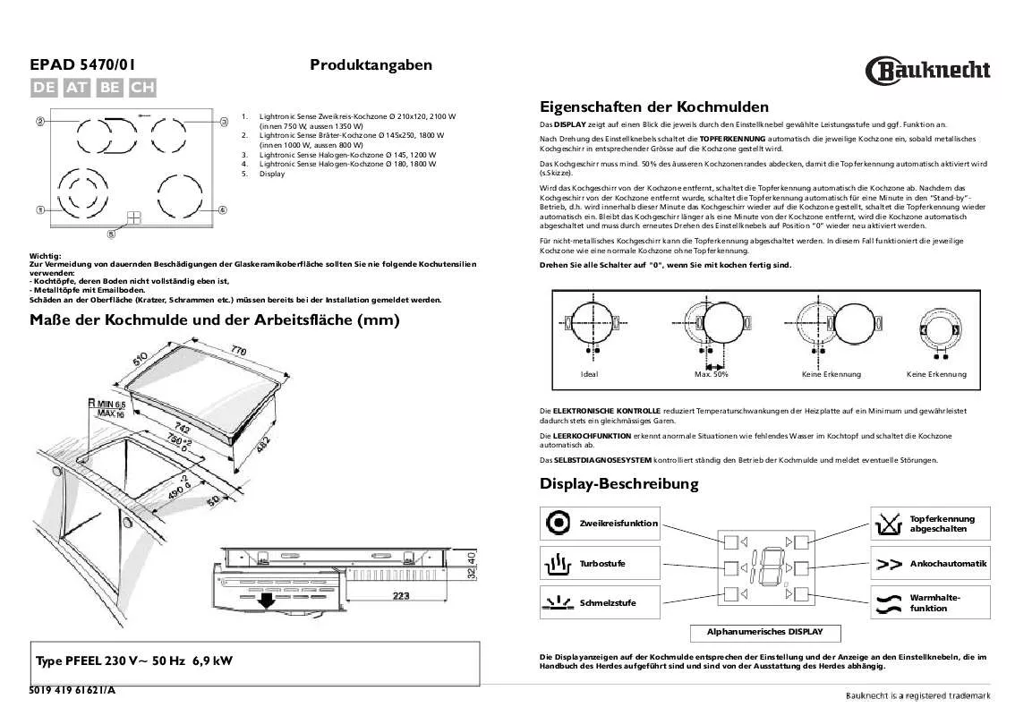 Mode d'emploi WHIRLPOOL EPAD 5470/01 IN