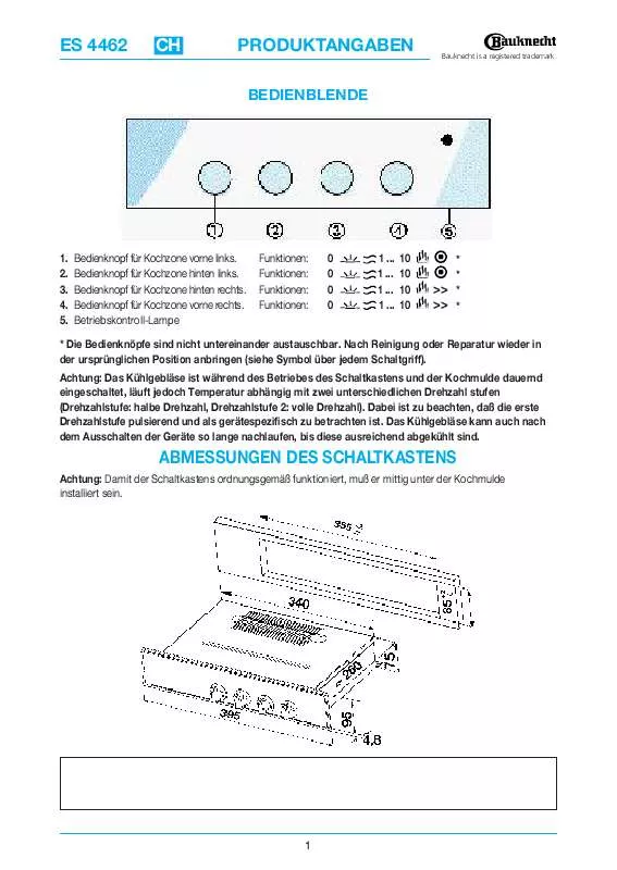 Mode d'emploi WHIRLPOOL ES 4462 IN