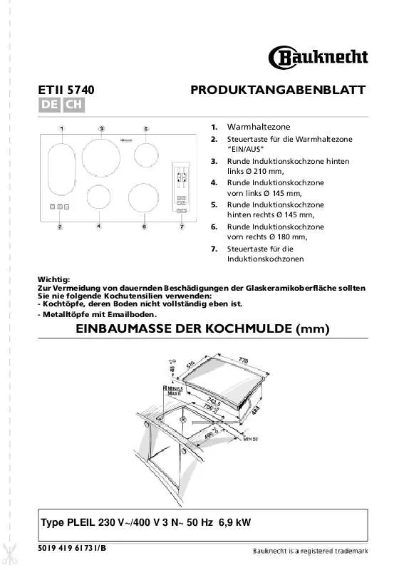 Mode d'emploi WHIRLPOOL ETII 5740 IN